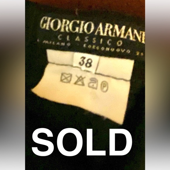 Classic Armani Black Wool (lined) pants with 2.5” hem to lengthen if needed.4-6p - Picture 1 of 11